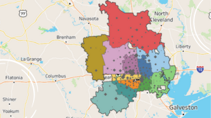 Map of enrolled ICJ clients